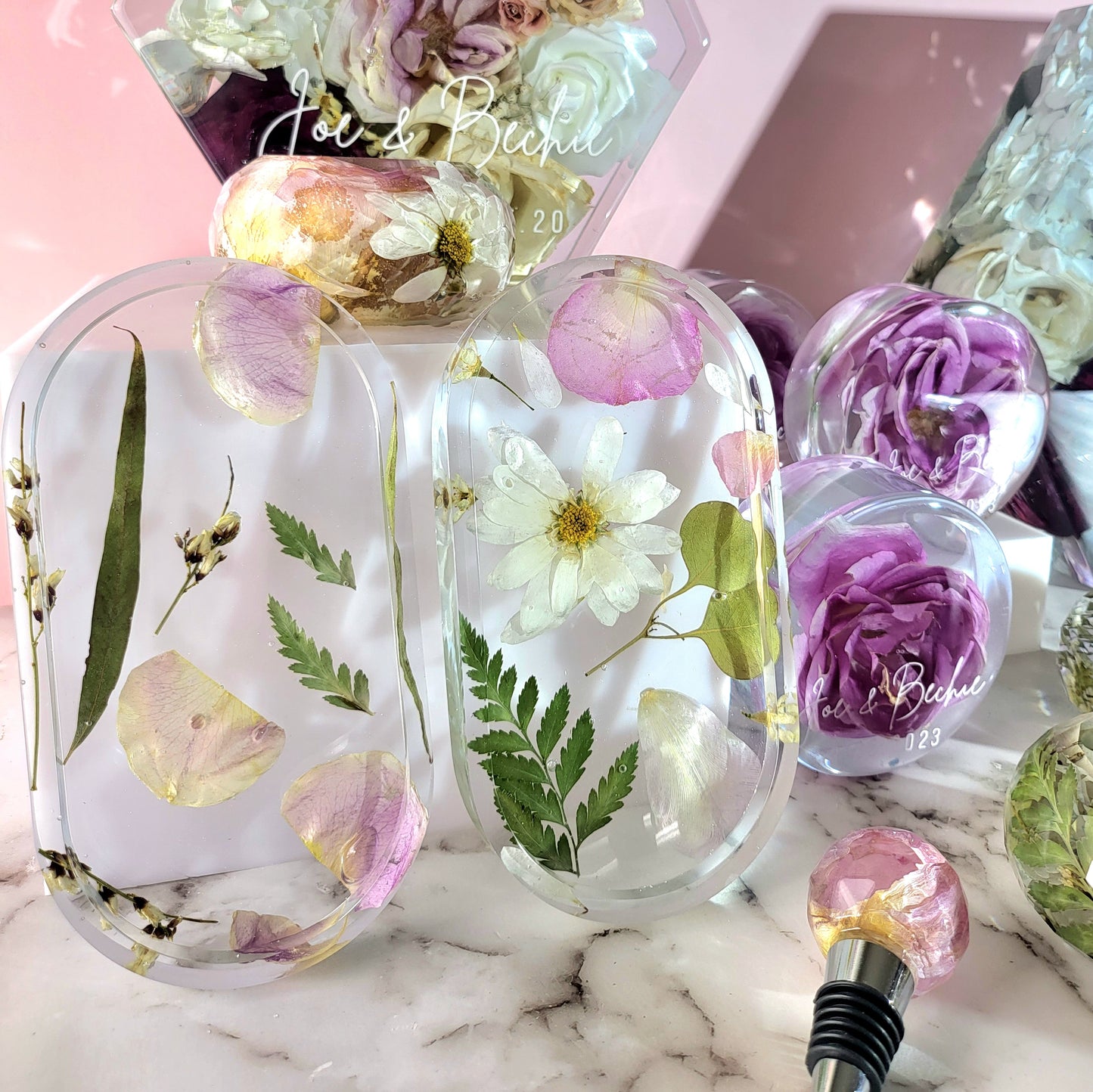 Huge Collection Hexagon Floral Preservation 3D Resin Wedding Bouquet Preservation Keepsake Gift Save Your Wedding Flowers Forever - flofloflowery