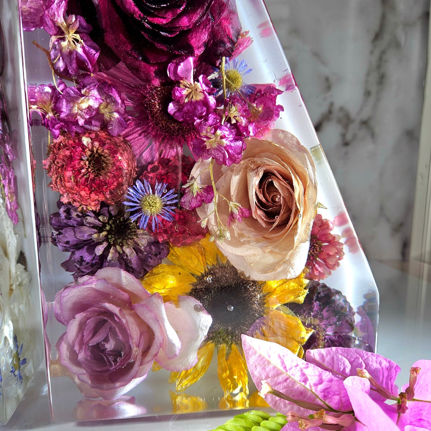 Bookends 3D Resin Wedding Bouquet Preservation Floral Gift Keepsake Save Your Wedding Flowers Forever