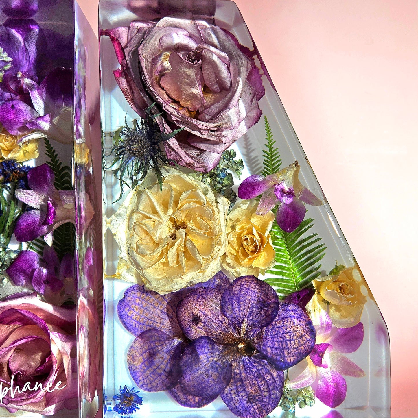 Bookends 3D Resin Wedding Bouquet Preservation Floral Gift Keepsake Save Your Wedding Flowers Forever