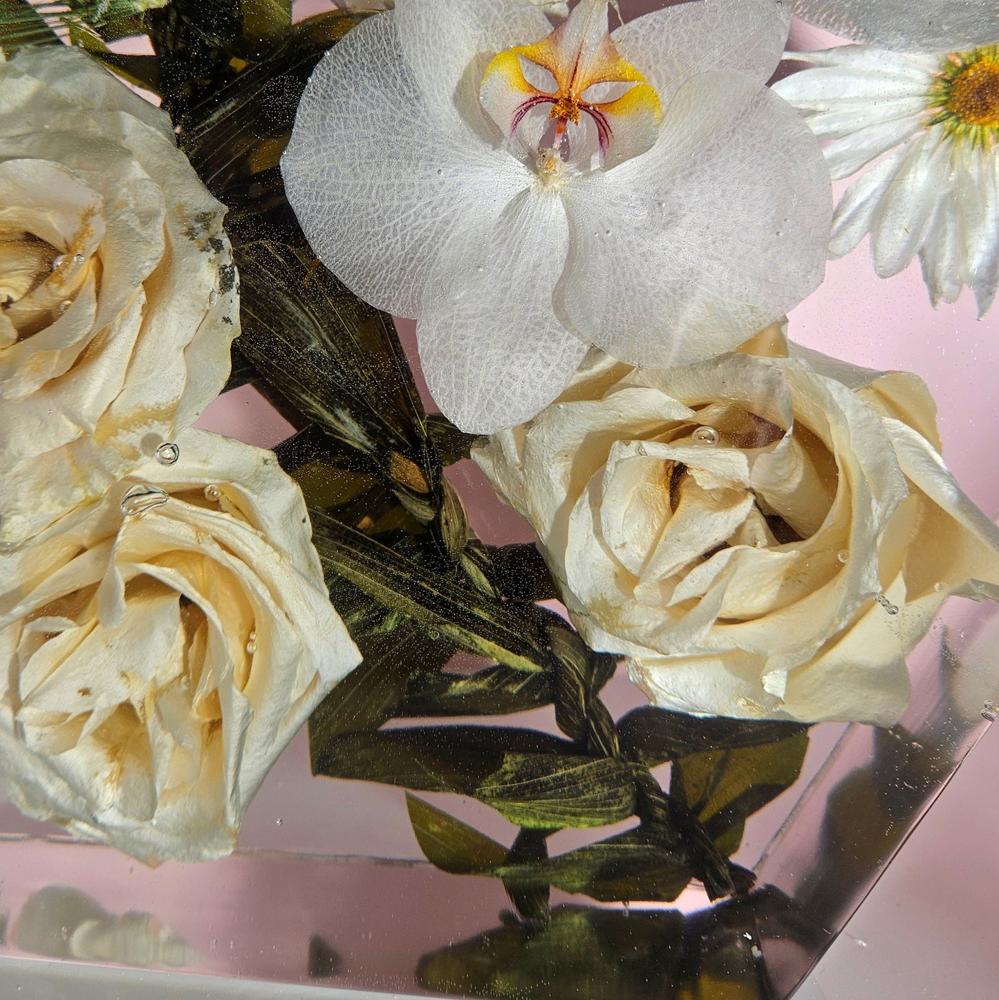 12" Hexagon 3D Resin Wedding Bouquet Preservation Floral Gift Keepsake Save Your Wedding Flowers Forever