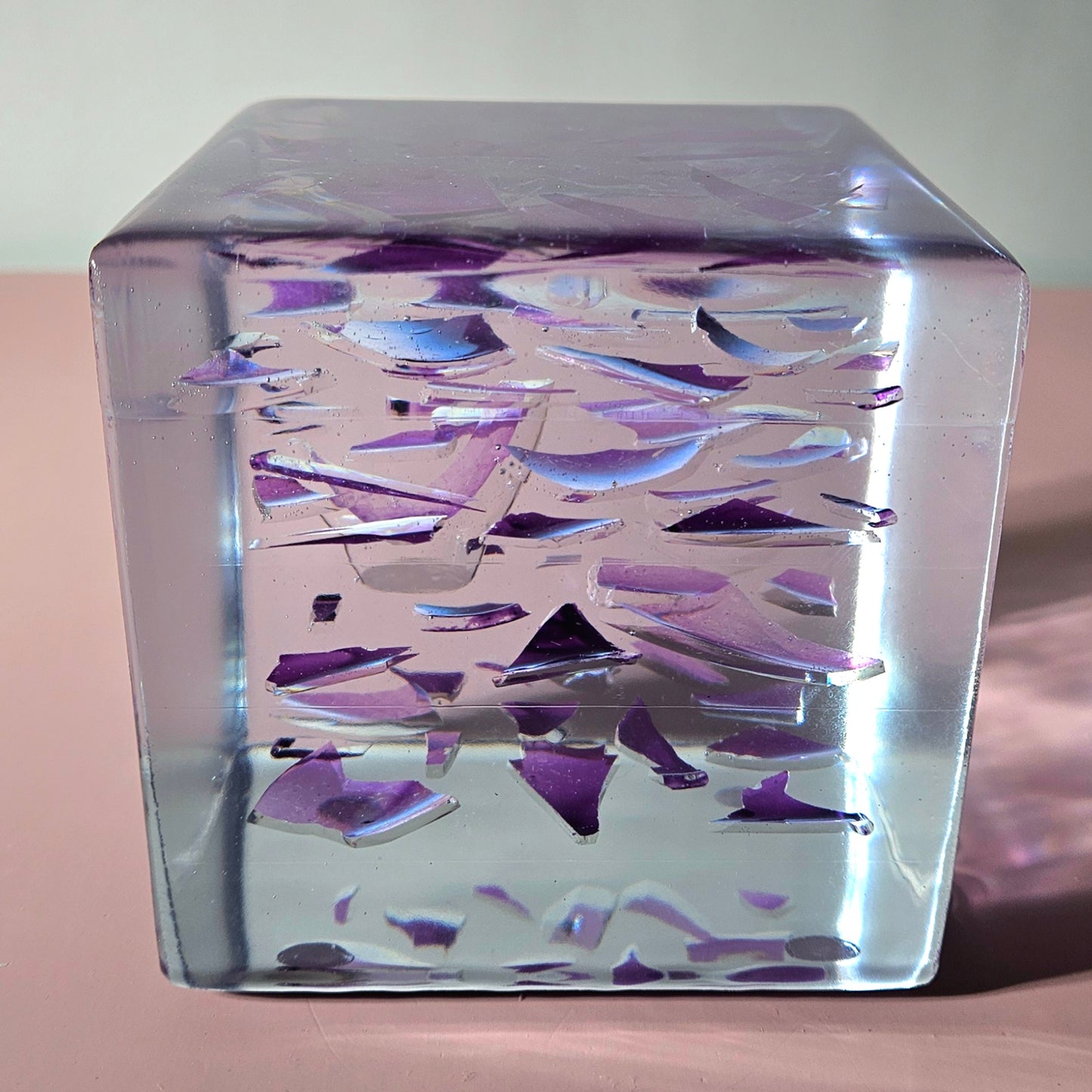 Jewish Smashed Glass Resin Preservation Wedding Chuppah Preservation Modern Fried Flowers Square Save Your Gift Keepsake