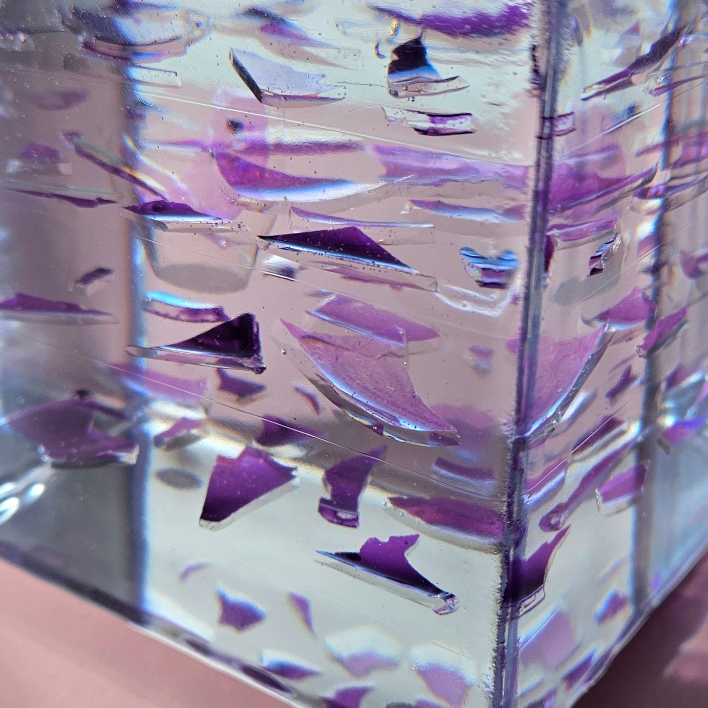 Jewish Smashed Glass Resin Preservation Wedding Chuppah Preservation Modern Fried Flowers Square Save Your Gift Keepsake