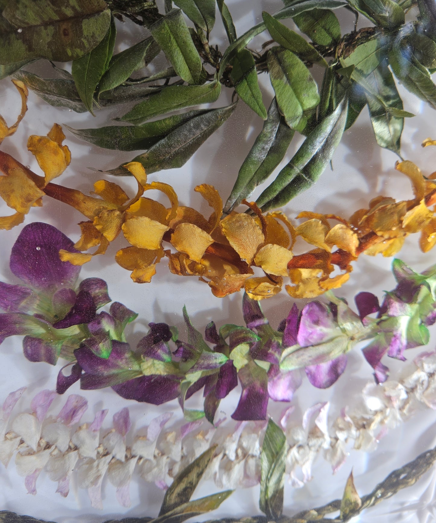 9" x 12" Large Rectangle 3D Resin Wedding Bouquet Preservation Hawaiian Lei Save Your Florals Wedding Gift Keepsake