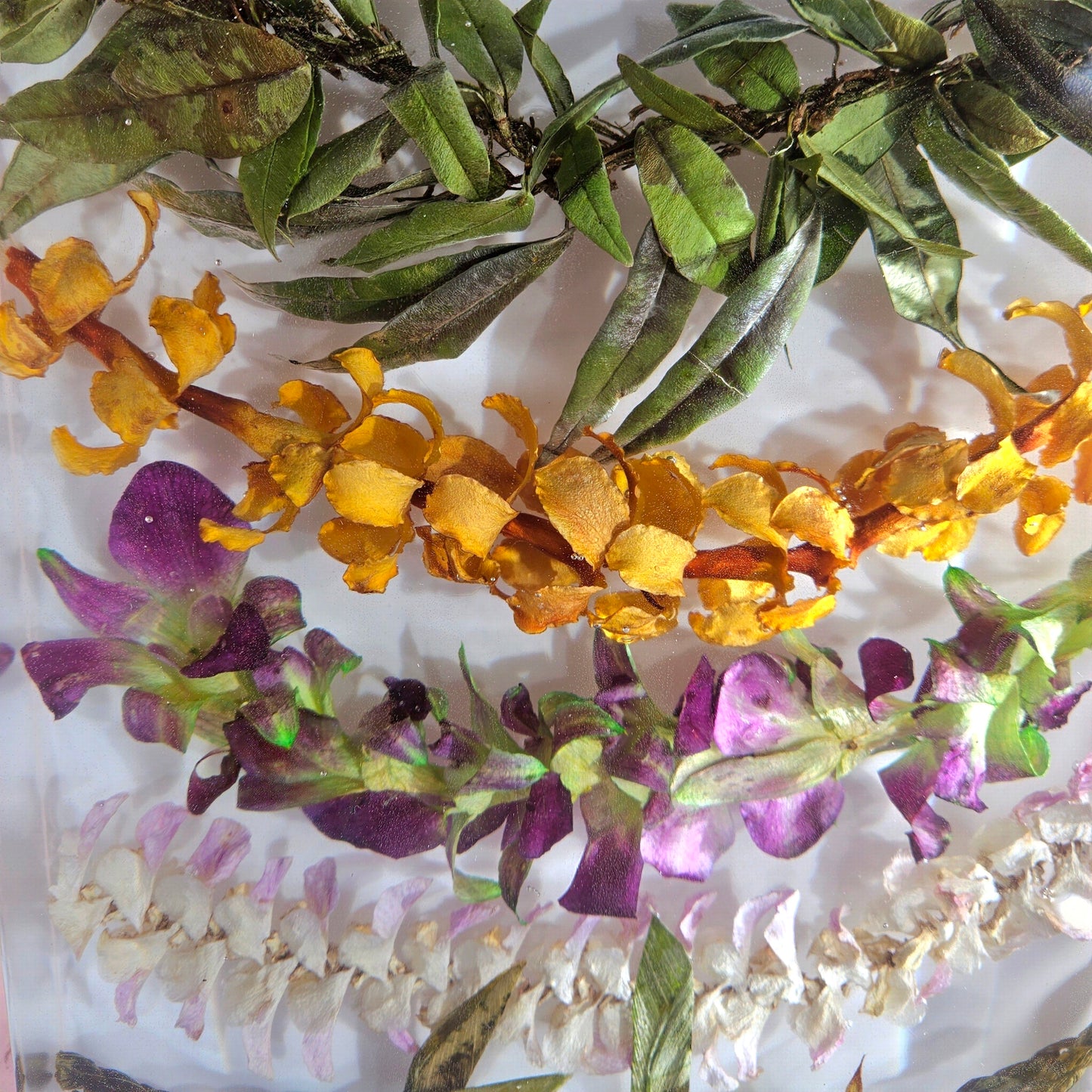 9" x 12" Large Rectangle 3D Resin Wedding Bouquet Preservation Hawaiian Lei Save Your Florals Wedding Gift Keepsake