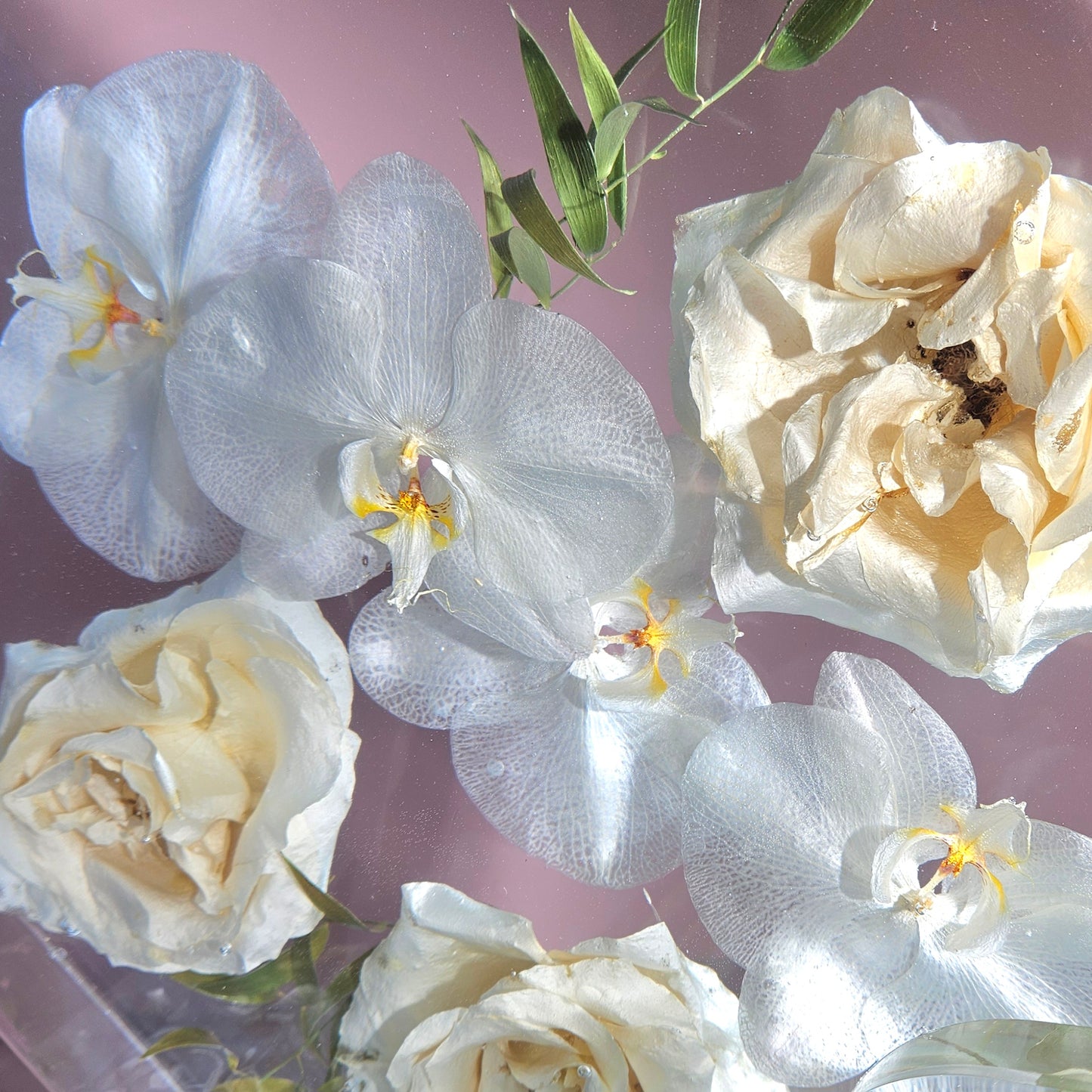 12" Hexagon 3D Resin Wedding Bouquet Preservation Floral Gift Keepsake Save Your Wedding Flowers Forever