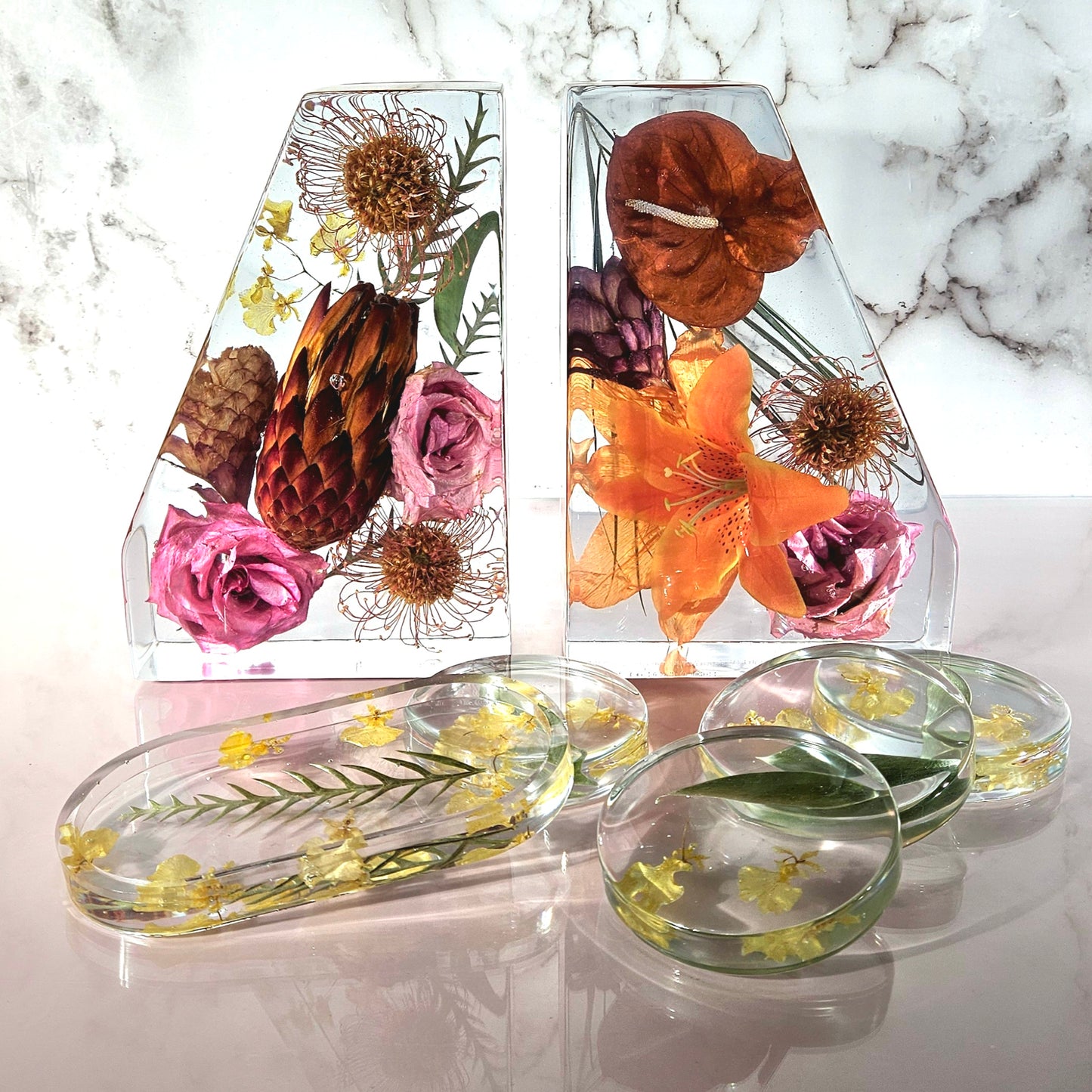 Bookends 3D Resin Wedding Bouquet Preservation Floral Gift Keepsake Save Your Wedding Flowers Forever