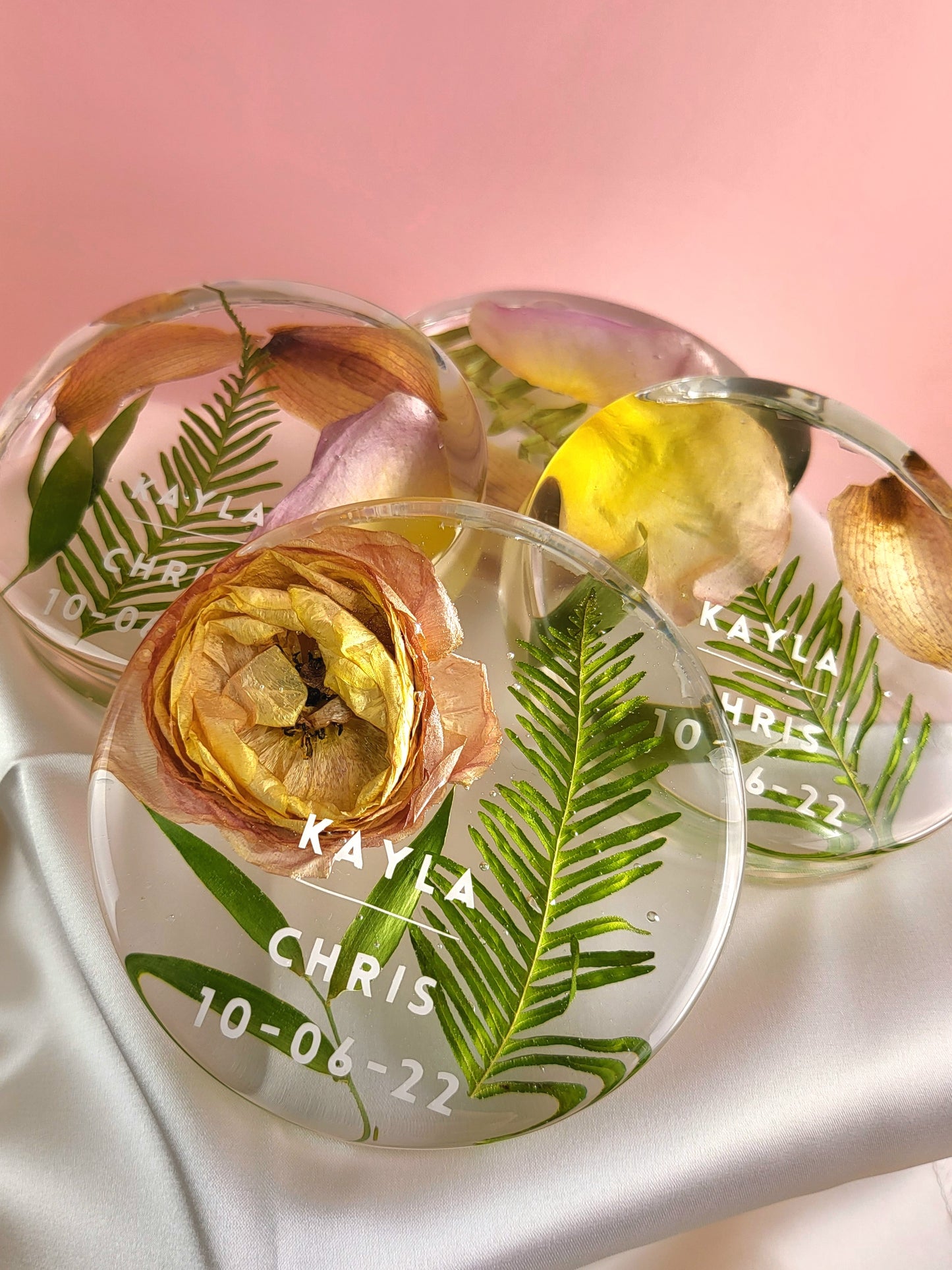 Previously Dried Flowers 9" x 12" Large Rectangle 3D Resin Wedding Bouquet Preservation Hawaiian Lei Save Your Florals Wedding Gift Keepsake - flofloflowery