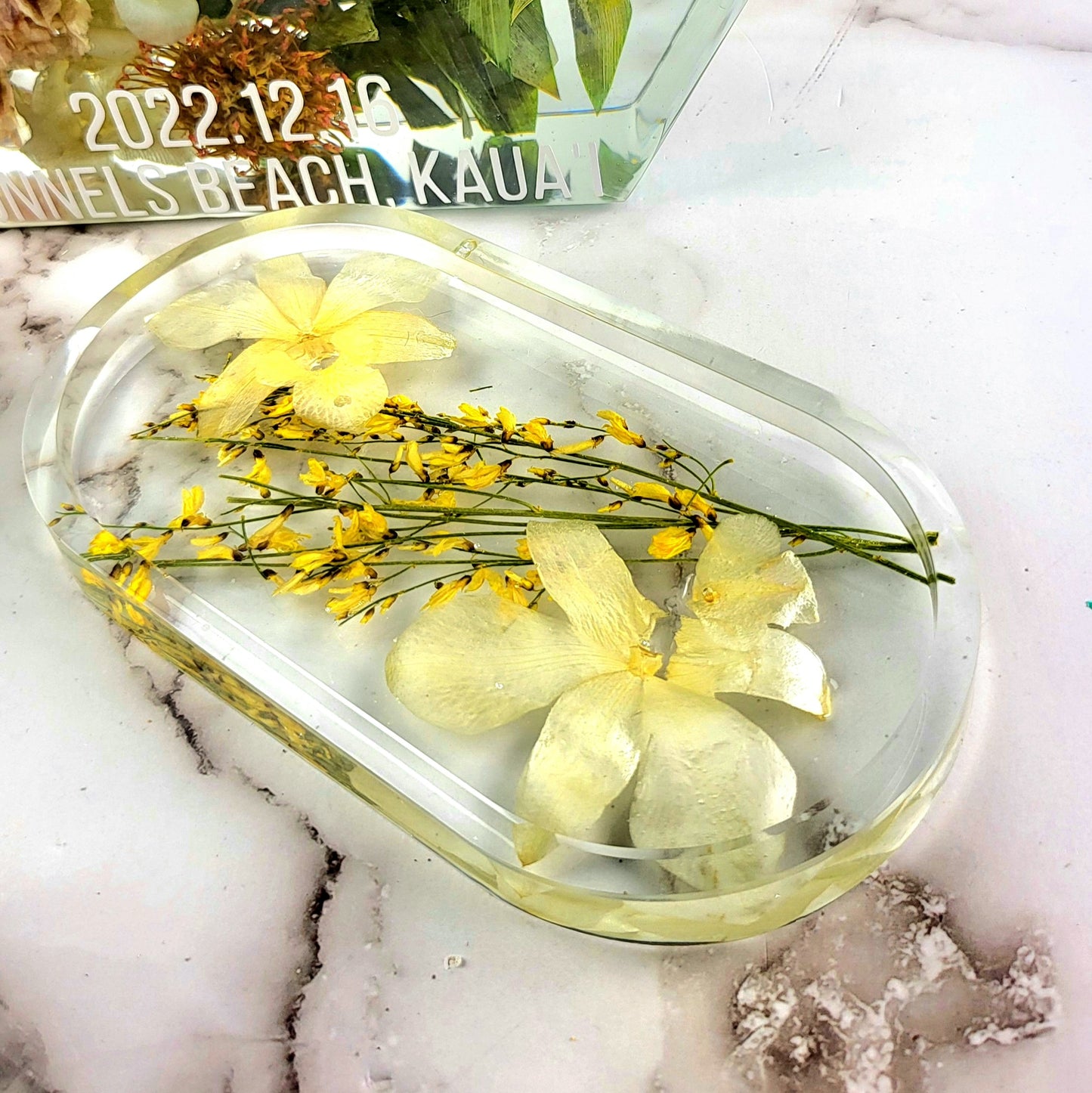 12" Hexagon Floral Preservation 3D Resin Wedding Bouquet Preservation Keepsake Gift Save Your Wedding Flowers Forever - flofloflowery