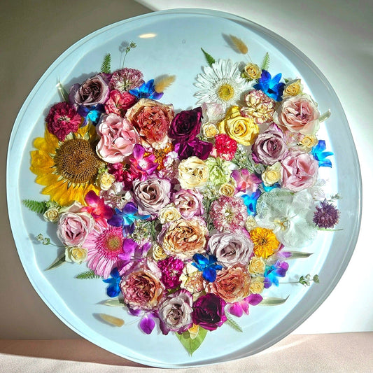 resin flower preservation