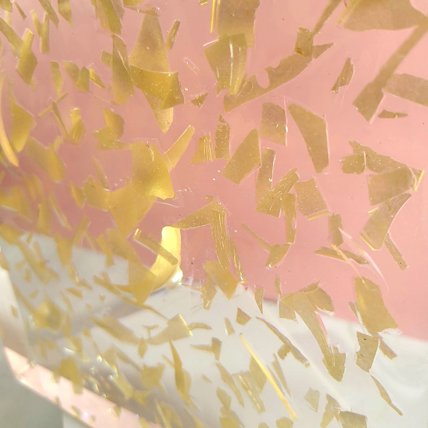 Jewish Smashed Glass Resin Preservation 8"x 8"x 2" Wedding Chuppah Preservation Modern Fried Flowers Square Save Your Gift Keepsake - flofloflowery
