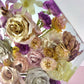 12" Hexagon 3D Resin Wedding Bouquet Preservation Floral Gift Keepsake Save Your Wedding Flowers Forever - flofloflowery