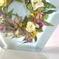 Haku Lei Po'o 12" Hexagon 3D Resin Wedding Bouquet Preservation Floral Gift Keepsake Save Your Wedding Flowers Forever - flofloflowery
