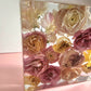 8"x 8" 3D Floral Resin Art Cube Wedding Bouquet Preservation Modern Fried Flowers Square Save Your Gift Keepsake - flofloflowery