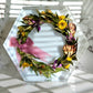 12" Hexagon Haku Lei Po'o 3D Resin Wedding Bouquet Preservation Floral Gift Keepsake Save Your Wedding Flowers Forever