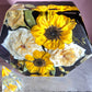 8" wide Hexagon 3D Resin Wedding Bouquet Preservation Your Wedding Flowers Forever Keepsake Gift