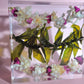8"x 8" Hawaiian Tropical Lei 3D Floral Resin Art Cube Wedding Bouquet Modern Fried Flowers Square Save Your Gift Keepsake