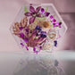 12" Hexagon 3D Resin Wedding Bouquet Preservation Floral Gift Keepsake Save Your Wedding Flowers Forever