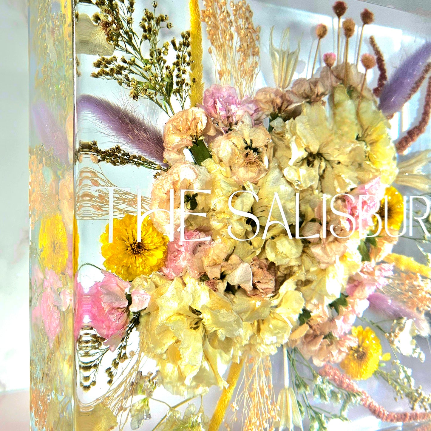 10"x10" 3D Resin Wedding Bouquet Preservation Save Your Wedding Flowers Forever Gift Keepsake