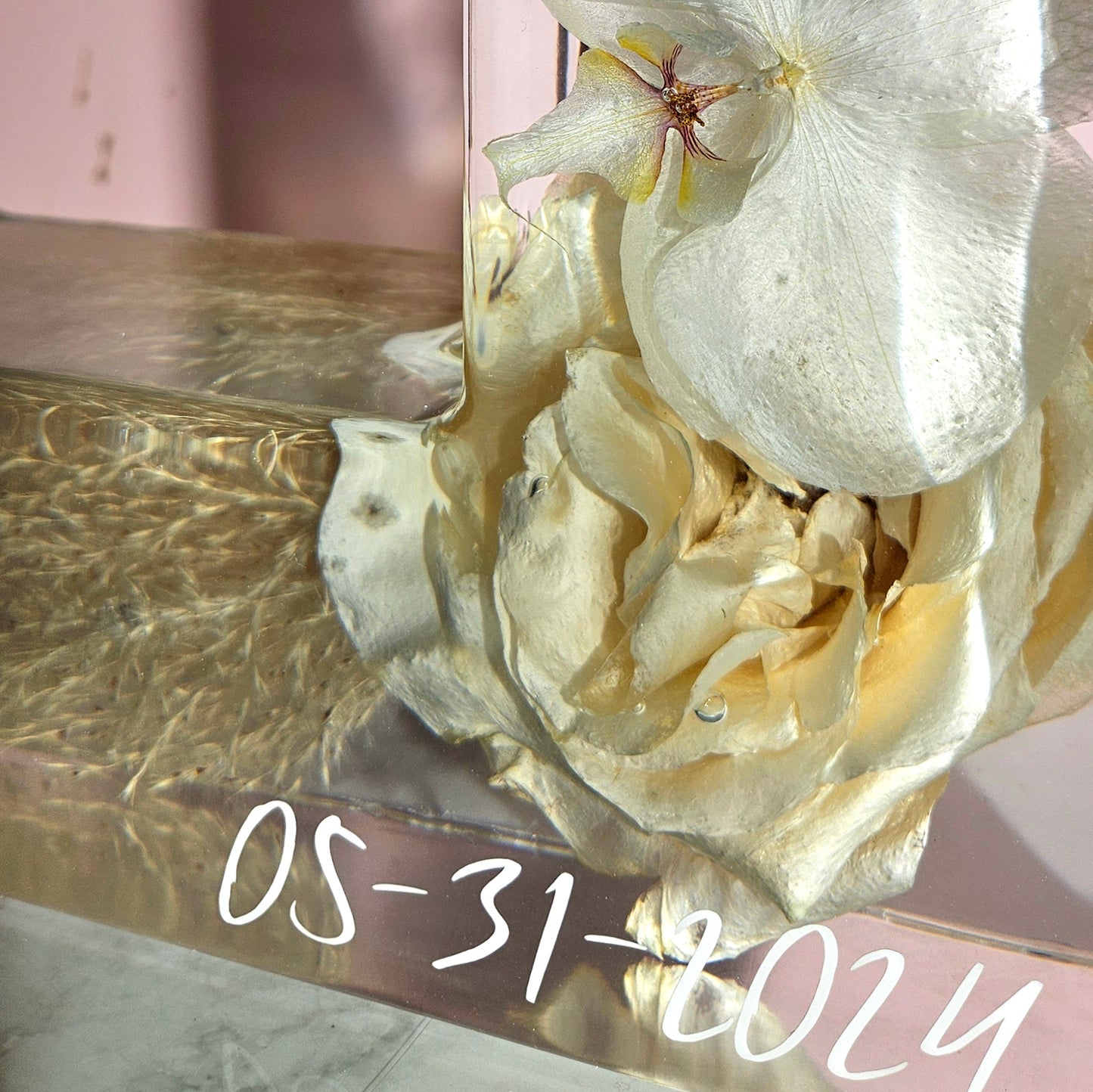 12"x10"x3" Picture Frame Resin Bouquet Wedding Preservation Save Your Tropical Wedding Bouquet Flowers Forever Gift Keepsake