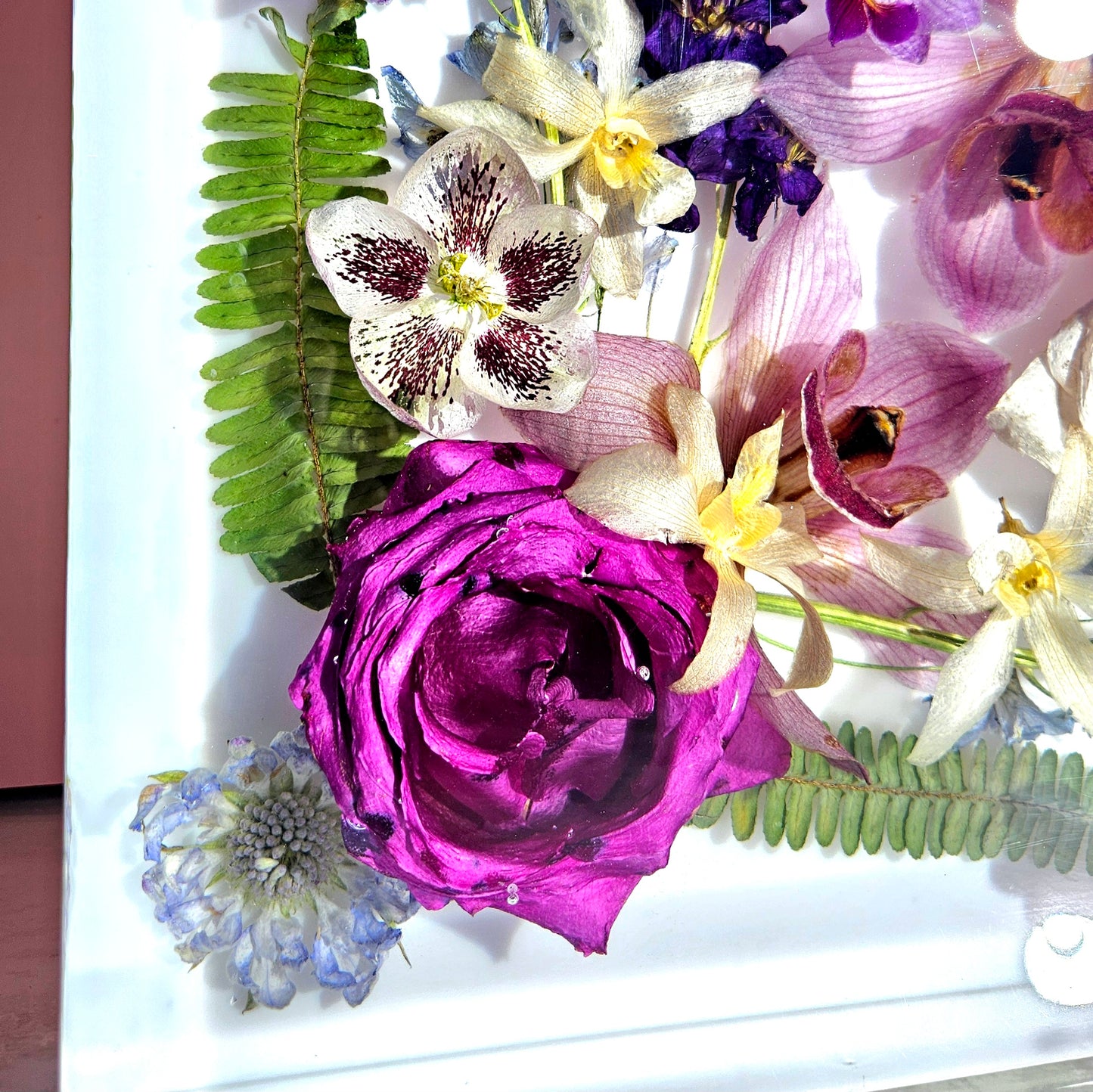 12" x 12" Large 3D Resin Wedding Bouquet Preservation Save Your Florals Wedding Gift Keepsake
