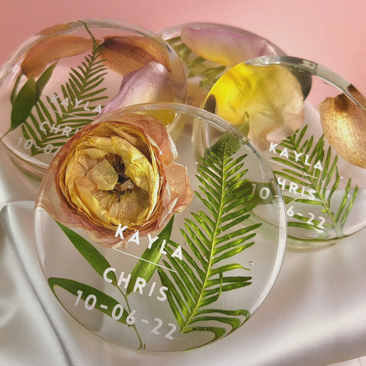 Coasters 4" Wedding Floral Preservation Add-on Item