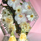 12" Hexagon 3D Resin Wedding Bouquet Preservation Floral Gift Keepsake Save Your Wedding Flowers Forever