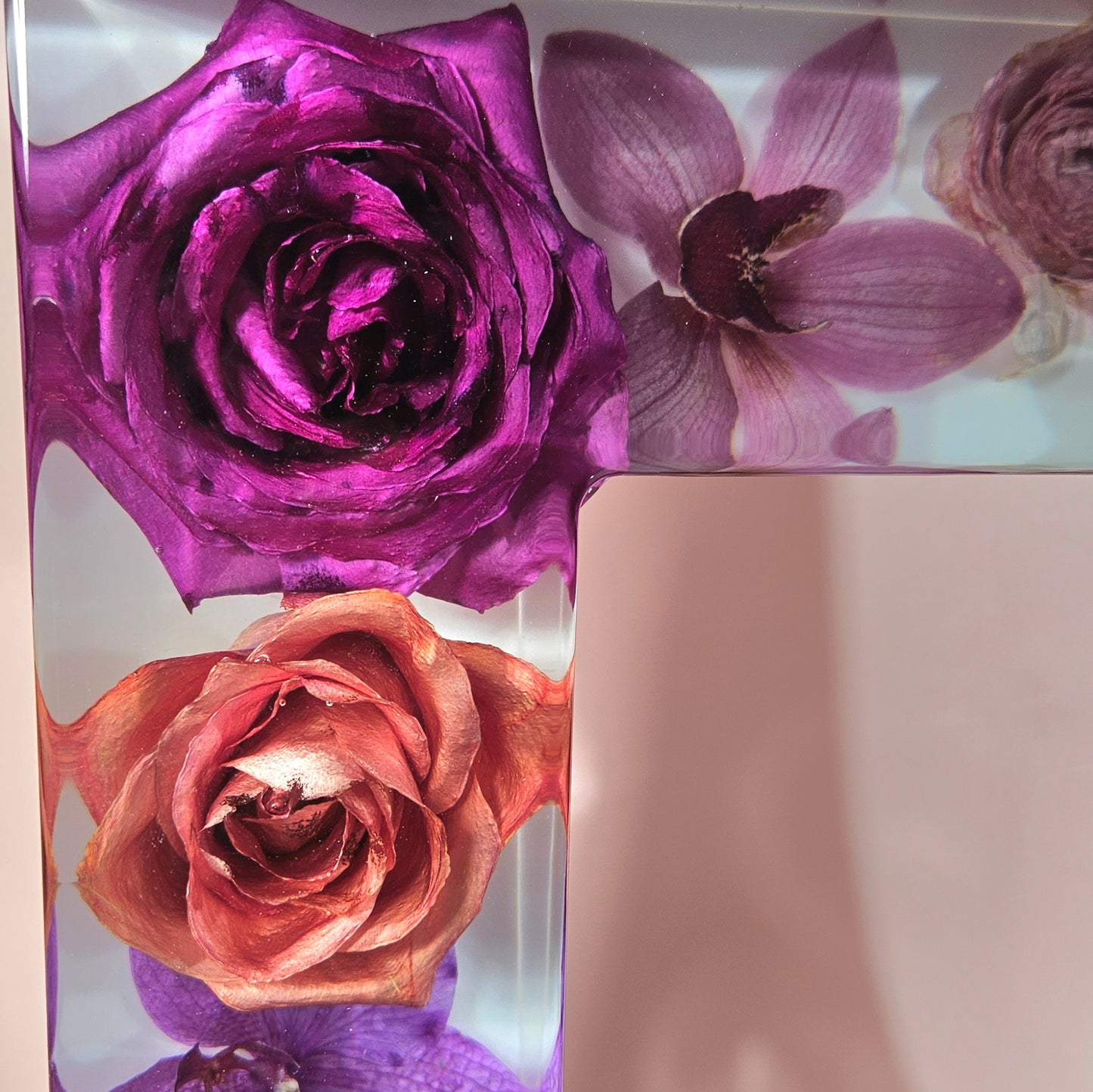 12"x10"x3" Huge Picture Frame Resin Bouquet Wedding Preservation Save Your Tropical Wedding Bouquet Flowers Forever Gift Keepsake