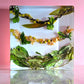 8"x 8" Hawaiian Tropical Lei 3D Floral Resin Art Cube Wedding Bouquet Modern Fried Flowers Square Save Your Gift Keepsake