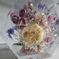 8" Hexagon 3D Resin Wedding Bouquet Preservation Your Wedding Flowers Forever Keepsake Gift
