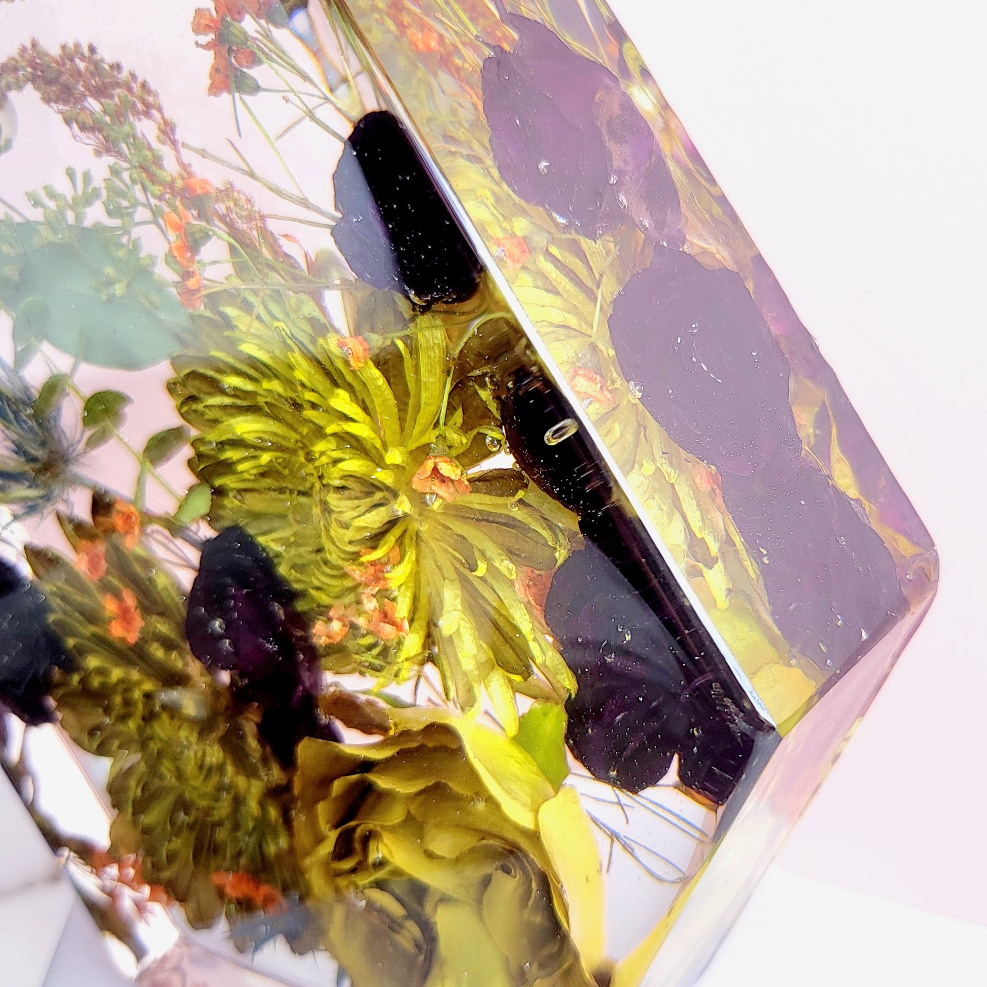 Resin Wedding Bouquet Preservation Large Collection 9" Hexagon Your Wedding Flowers Forever Keepsake Gift - flofloflowery