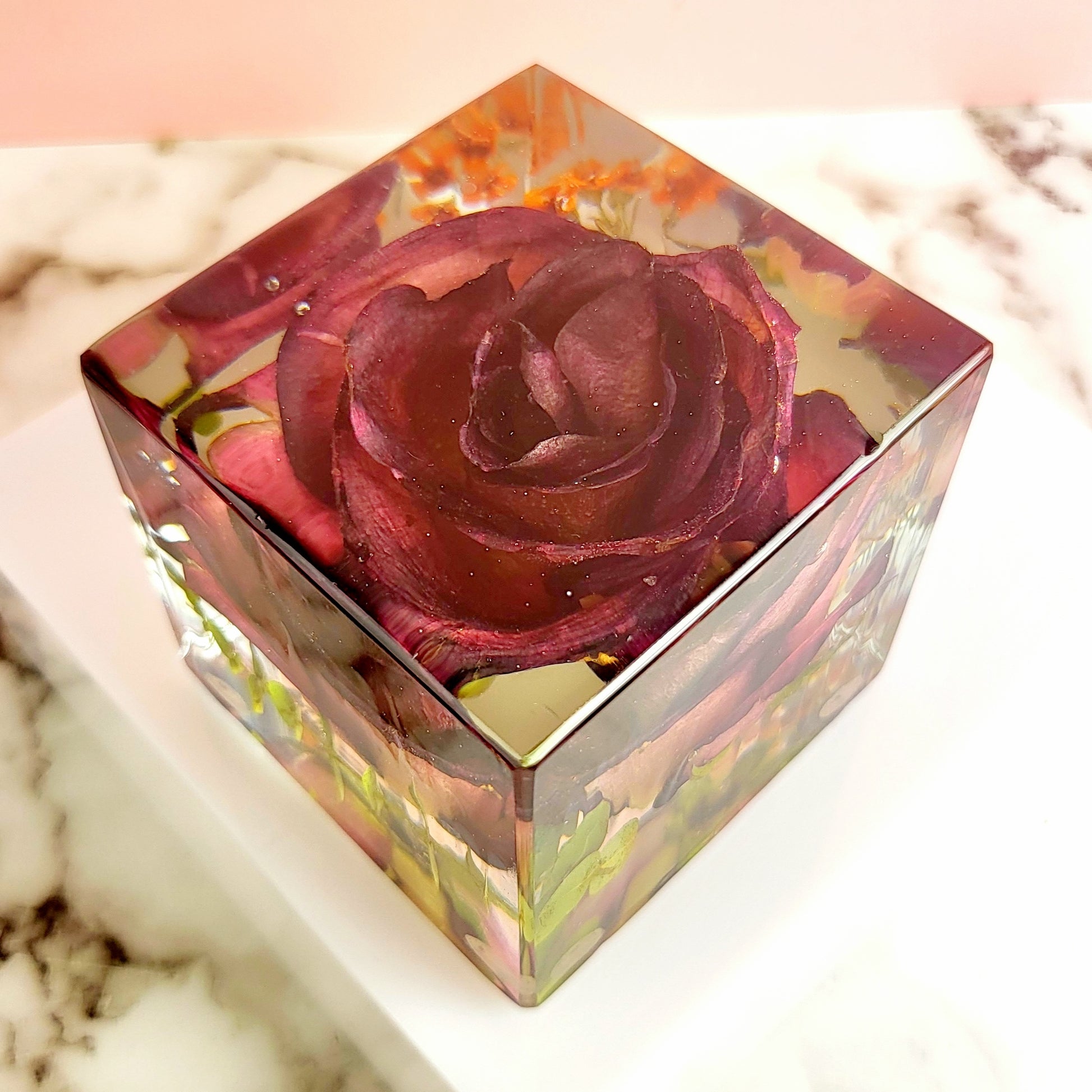 Resin Wedding Bouquet Preservation Large Collection 9" Hexagon Your Wedding Flowers Forever Keepsake Gift - flofloflowery