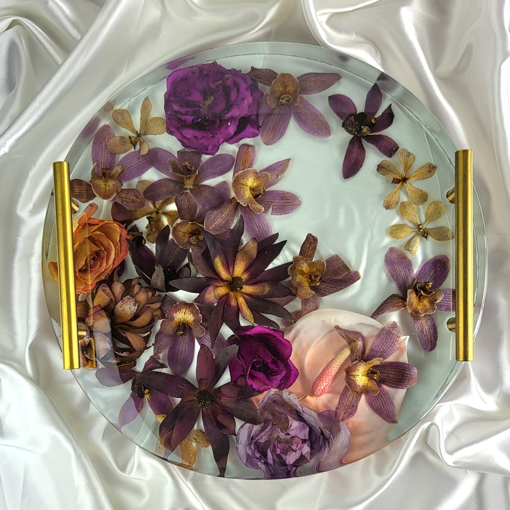 14 Tray Round 3D Resin Wedding Bouquet Preservation Keepsake Gift Sav –  flofloflowery