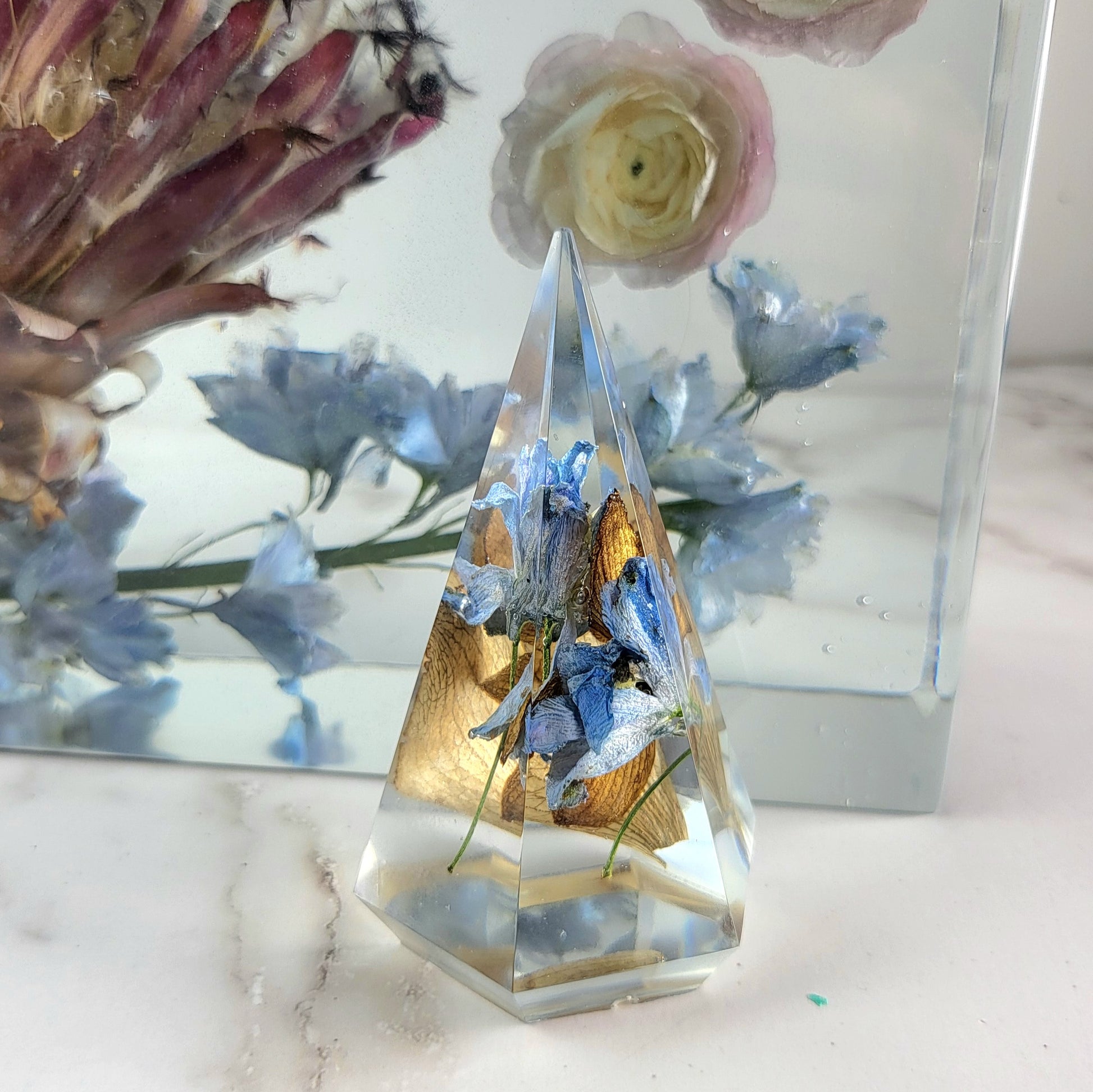 Custom 10"x10" 3D Resin Wedding Bouquet Preservation Save Your Wedding Flowers Forever Gift Keepsake - flofloflowery