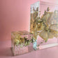 8"x 8" Pre-Dried Flowers 3D Floral Resin Cube Wedding Bouquet Preservation Modern Fried Flowers Square Save Your Gift Keepsake - flofloflowery