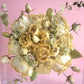 8"x 8" Pre-Dried Flowers 3D Floral Resin Cube Wedding Bouquet Preservation Modern Fried Flowers Square Save Your Gift Keepsake - flofloflowery